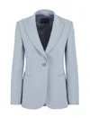 Emporio Armani Single-breasted Jacket In Technical Gabardine