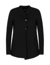 Emporio Armani Long Sleeve Casual Jacket In Black