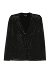 Emporio Armani Wool Blend Single-breasted Jacket In Black