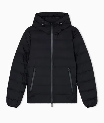 Emporio Armani Nylon Down Vest In Animal Print