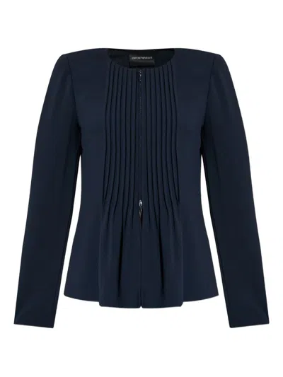 EMPORIO ARMANI EMPORIO ARMANI PLEATER BLAZER JACKET