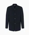 Emporio Armani Giacca Blu Con Pettorina E Cappuccio In Blue