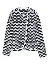 Emporio Armani Jacquard Viscose-blend Jacket In Blue