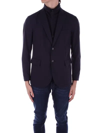 Emporio Armani Jackets Blue In Blu Blu E Verdi