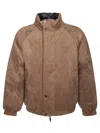 Emporio Armani Blouson Jacket In Brown