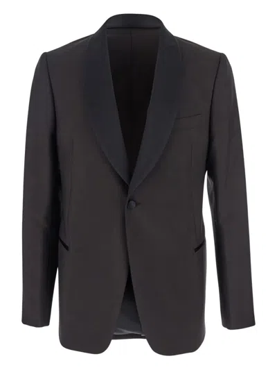EMPORIO ARMANI EMPORIO ARMANI WOOL SINGLE-BREASTED JACKET