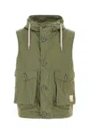 Emporio Armani Gilet In Misto Cotone Verde Uomo In Green
