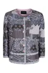 Emporio Armani Jacquard Blazer In Multi