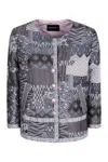 Emporio Armani Jacquard Blazer In Multi