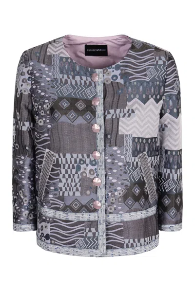 EMPORIO ARMANI JACQUARD BLAZER