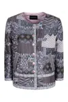 Emporio Armani Jacquard Blazer In Multi