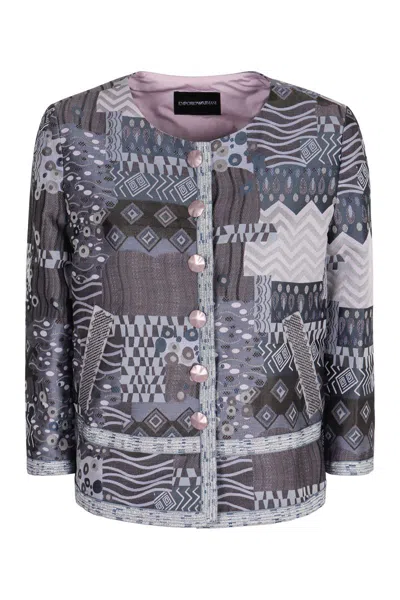 EMPORIO ARMANI EMPORIO ARMANI JACQUARD BLAZER