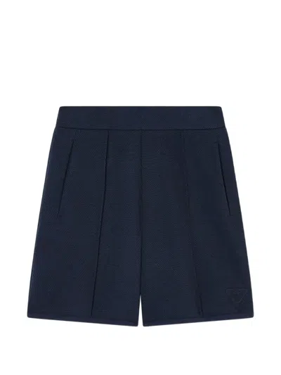 Emporio Armani Kids' Jacquard Blue Shorts