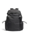 Emporio Armani Jacquard Logo Backpack In Black