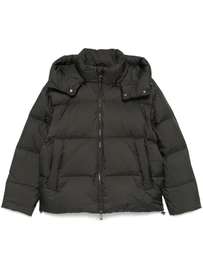 Emporio Armani Jacquard-logo Jacket In Green
