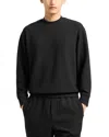 Emporio Armani Virgin Wool Allover Jacquard Chevron Design Sweater In Black Beauty