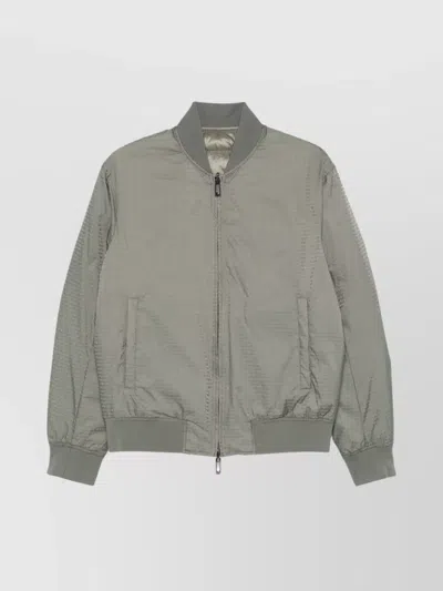 EMPORIO ARMANI JACQUARD NYLON BOMBER JACKET