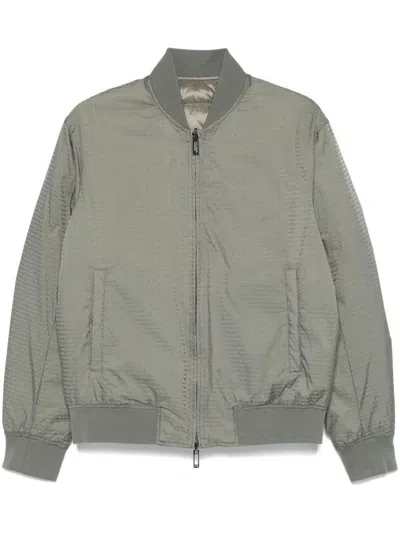 EMPORIO ARMANI EMPORIO ARMANI JACQUARD NYLON BOMBER JACKET