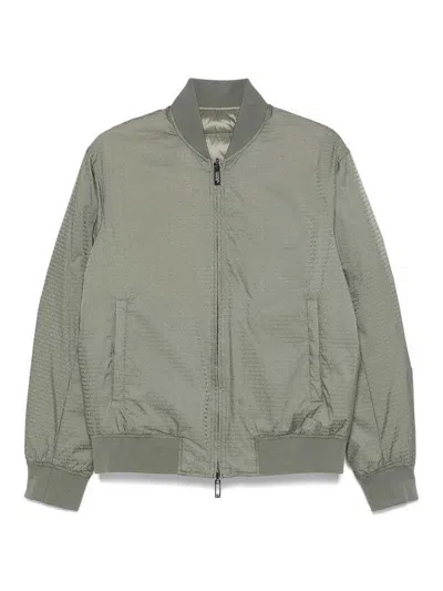EMPORIO ARMANI JACQUARD NYLON BOMBER JACKET