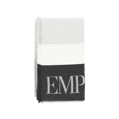 Emporio Armani Jacquard Wool-blend Scarf