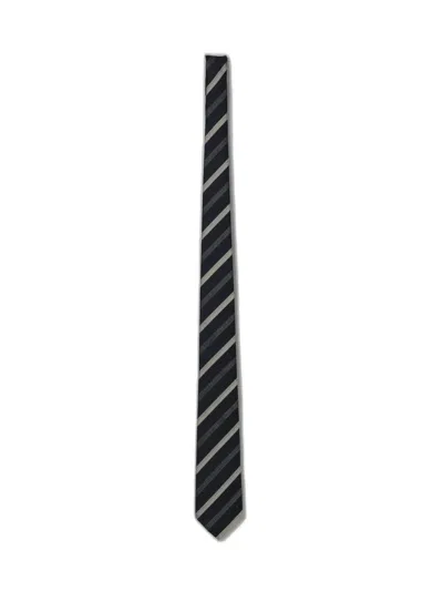 Emporio Armani Jacquard-stripe Silk Tie In Pattern