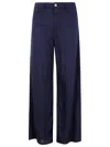 Emporio Armani Woman Pants Midnight Blue Size 27 Linen In Blue