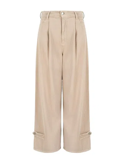 Emporio Armani Icon Jeans In Beige
