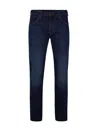 Emporio Armani Slim Fit Stretch Cotton Denim Jeans In Blue