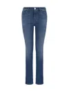 Emporio Armani High-waist Skinny-fit Jeans In Denim Blu Ch
