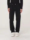 Emporio Armani Low-rise Tapered-leg Jeans In Schwarz