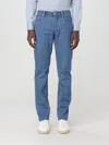 Emporio Armani Allover Logo Denim Jeans In Black