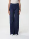 Emporio Armani J7e Logo Plaque Straight Leg Jeans In Blau