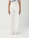 Emporio Armani Wide-leg Jeans In White