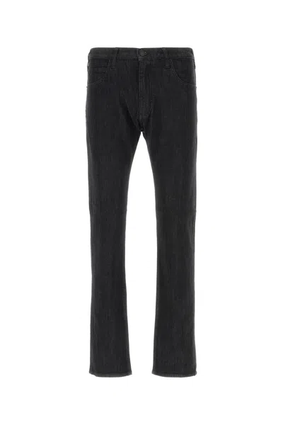 EMPORIO ARMANI EMPORIO ARMANI BLACK STRETCH DENIM JEANS