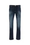 Emporio Armani Faded Effect Stretch Denim Jeans