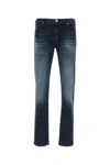 Emporio Armani Faded Effect Stretch Denim Jeans