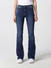 Emporio Armani Wide-leg Cropped Denim Culottes In Denim