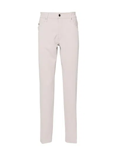 Emporio Armani J05 Slim-fit Trousers In Grey