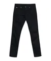 Emporio Armani Man Pants Black Size 31 Cotton, Elastane In Black