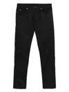 Emporio Armani Man Pants Black Size 31 Cotton, Elastane In Black