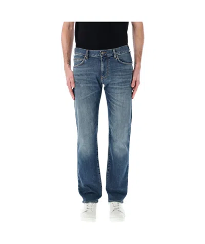 EMPORIO ARMANI EMPORIO ARMANI LOGO PATCH STRAIGHT-LEG JEANS