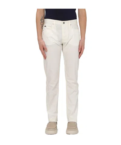 Emporio Armani Jeans With Belt Loops In White
