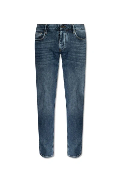 Emporio Armani Jeans With Tapered Legs In Blue