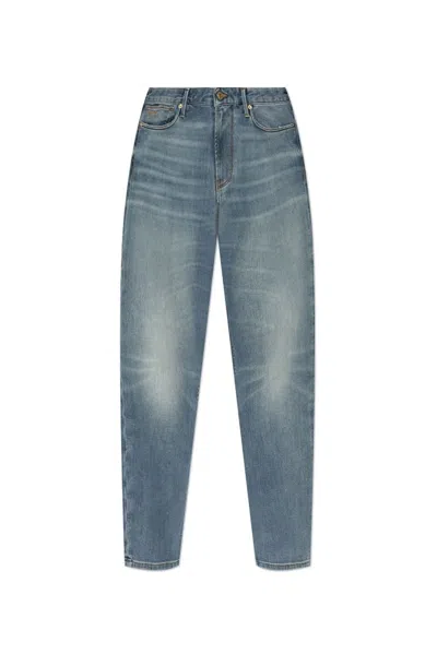 Emporio Armani Straight-leg Jeans In Blue