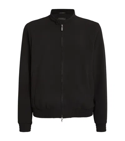 EMPORIO ARMANI JERSEY BOMBER JACKET