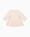 Emporio Armani Kids' Jersey Dress With All-over Logo Lettering In Pink