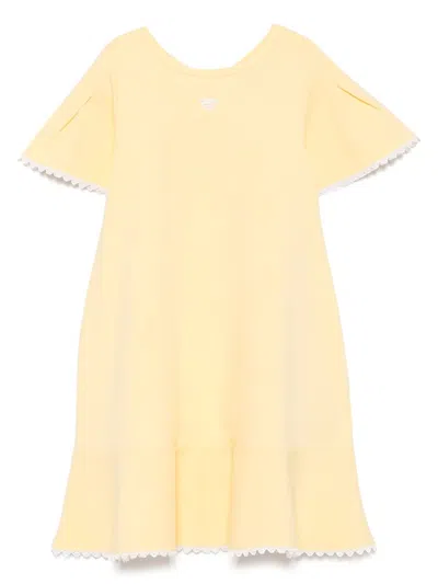 Emporio Armani Kids' Jersey Dress In Yellow