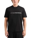 Emporio Armani T-shirt With Round Neck And Short Sleeves In Solid Bright