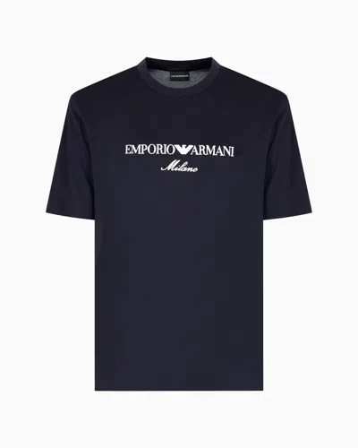 Emporio Armani Men's Logo T-shirt In Black