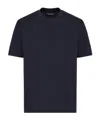 Emporio Armani Jersey T-shirt With Embossed Eagle Logo In Black